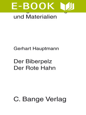 cover image of Der Biberpelz  und Der rote Hahn. Textanalyse und Interpretation.